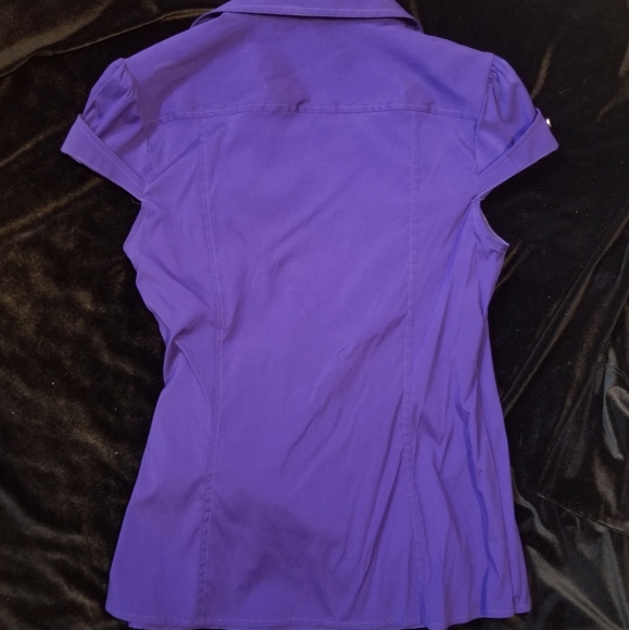 Express faux wrap short sleeve top - Picture 4 of 4